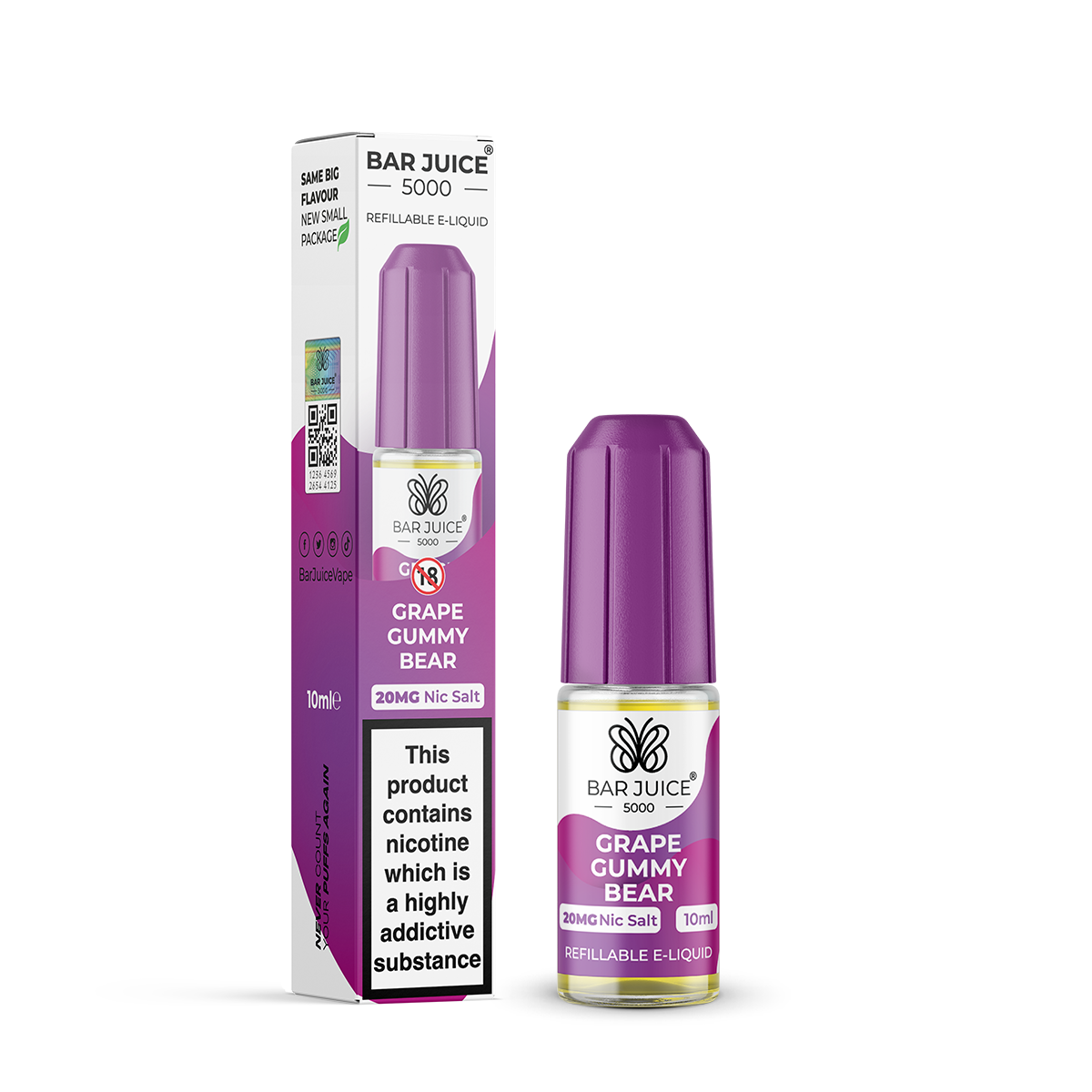 Bar Juice - Grape Gummy Bear 10mg Nic Salt