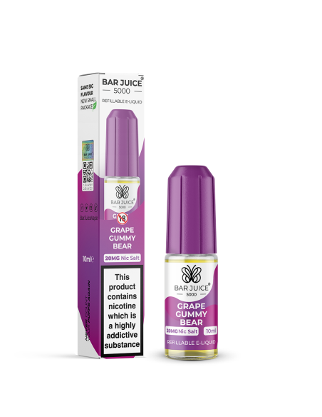 Bar Juice - Grape Gummy Bear 10mg Nic Salt