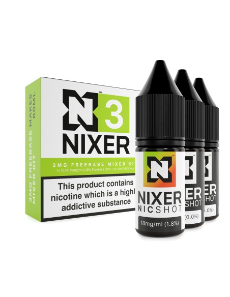 Nixer N3 - 3mg Freebase HVG mixer kit