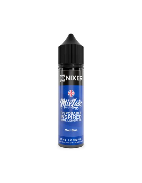 Nixer X Mix Labs Mad Blue - 30ml Longfill