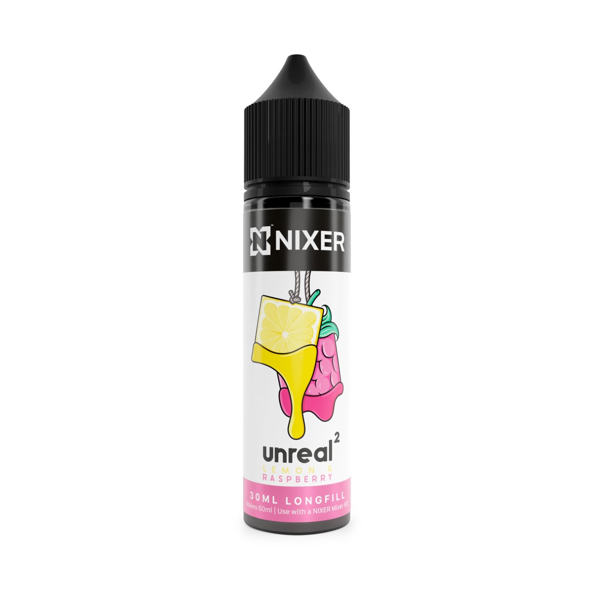 Nixer X Unreal 2 Lemon & Raspberry - 30ml Longfill