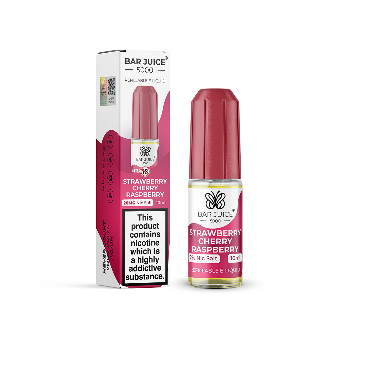 Bar Juice - Strawberry, Cherry & Raspberry 5mg