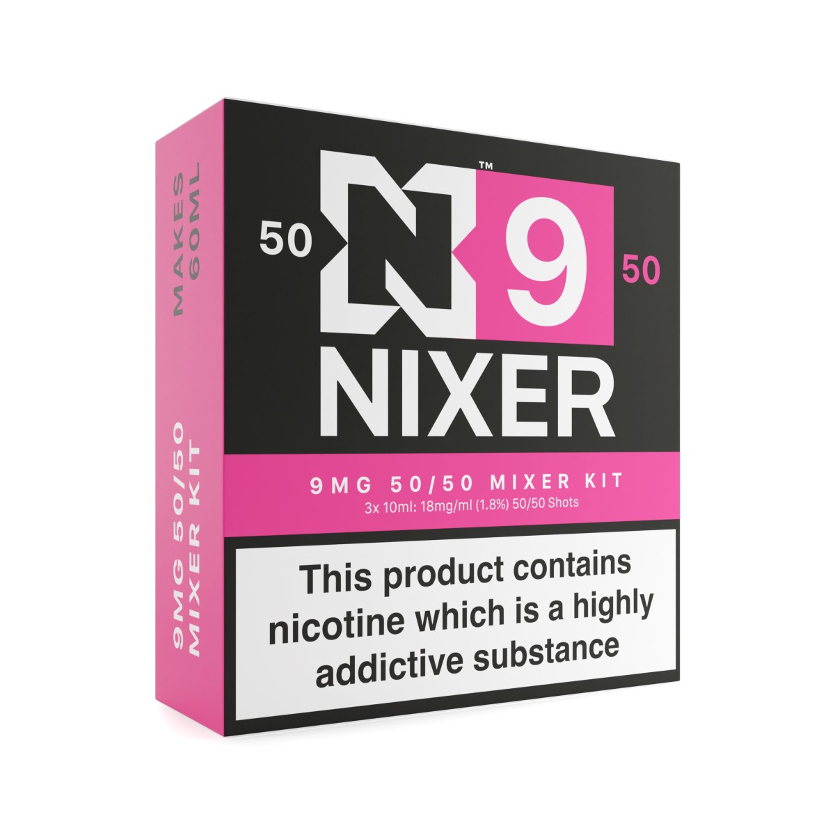 Nixer N9 - 9mg Freebase 50/50 mixer kit
