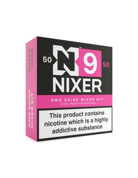 Nixer N9 - 9mg Freebase 50/50 mixer kit