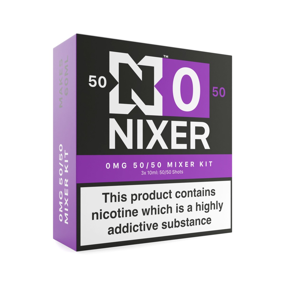 Nixer N0 - 0mg Freebase 50/50 mixer kit