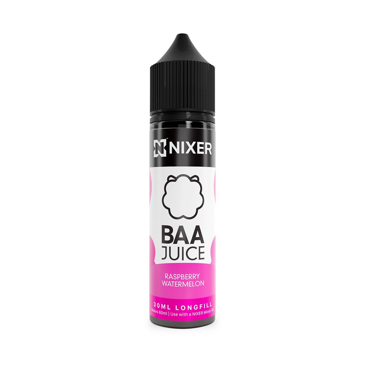 Nixer X Baa Juice Raspberry Watermelon - 30ml...