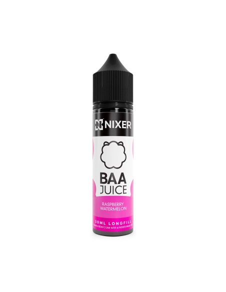 Nixer X Baa Juice Raspberry Watermelon - 30ml Longfill