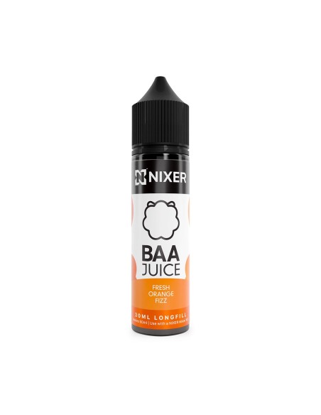 Nixer X Baa Juice Fresh Orange Fizz - 30ml Longfill