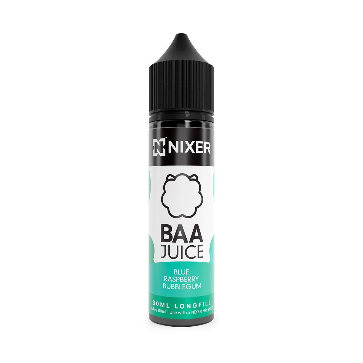 Nixer X Baa Juice Blue Raspberry Bubblegum-...