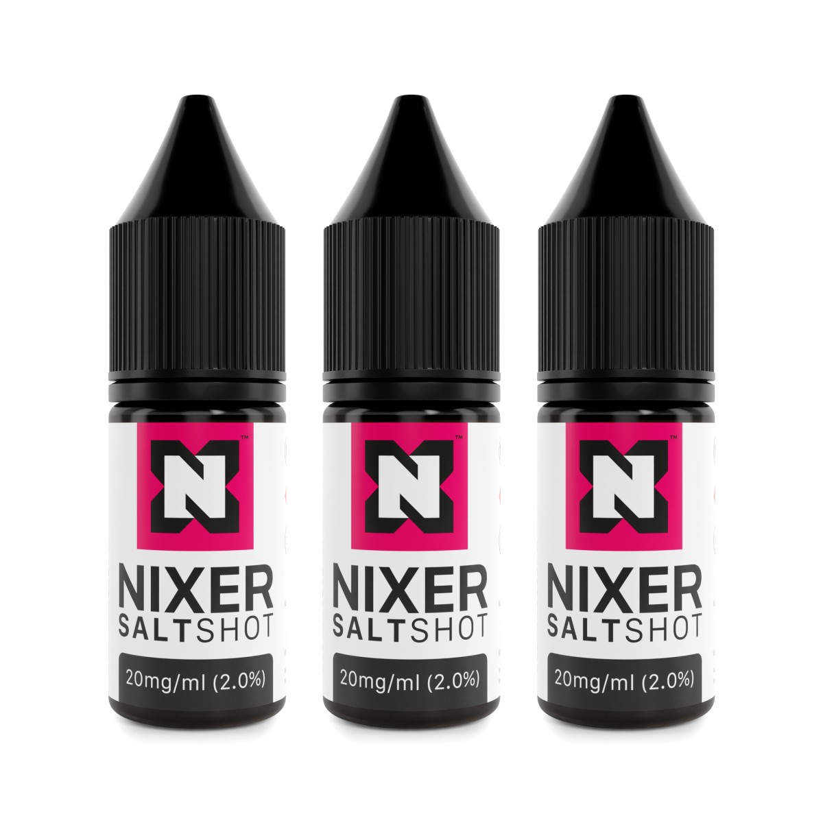 Box of 20 Nixer Salt Nic Shot 20mg 50/50 10ml