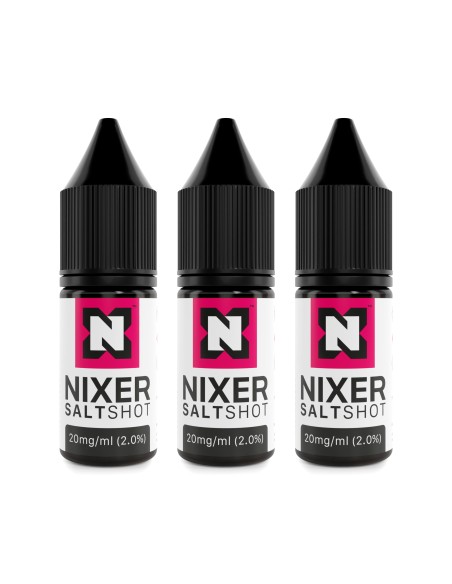 Box of 20 Nixer Salt Nic Shot 20mg 50/50 10ml