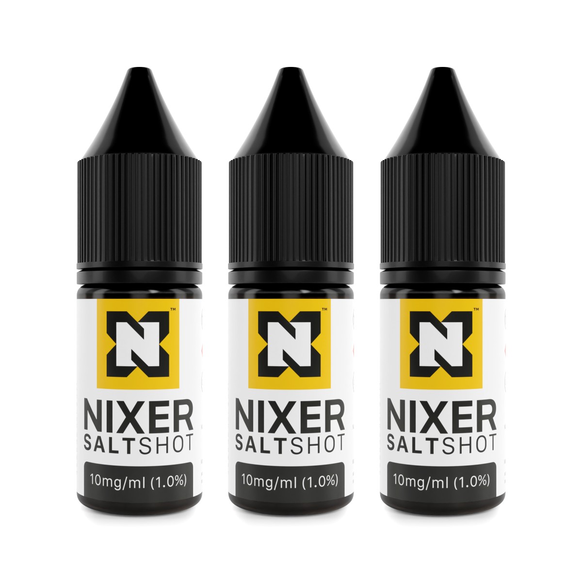 Box of 20 Nixer Salt Nic Shot 10mg 50/50 10ml