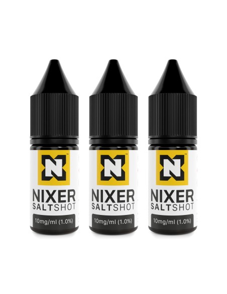 Box of 20 Nixer Salt Nic Shot 10mg 50/50 10ml