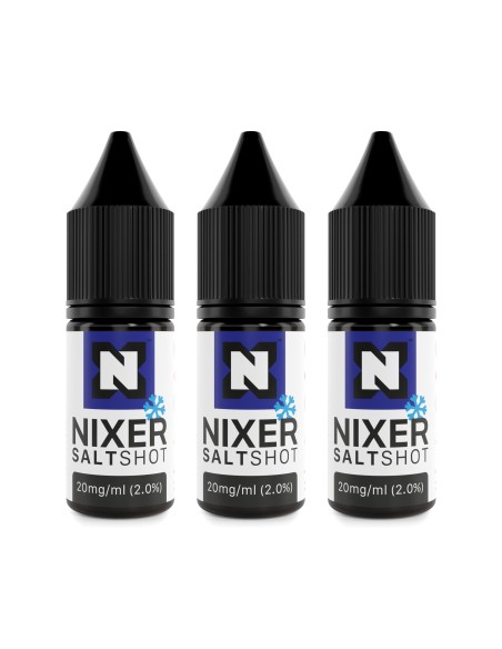 Box of 20 Nixer ICE Salt Nic Shot 20mg 50/50 10ml