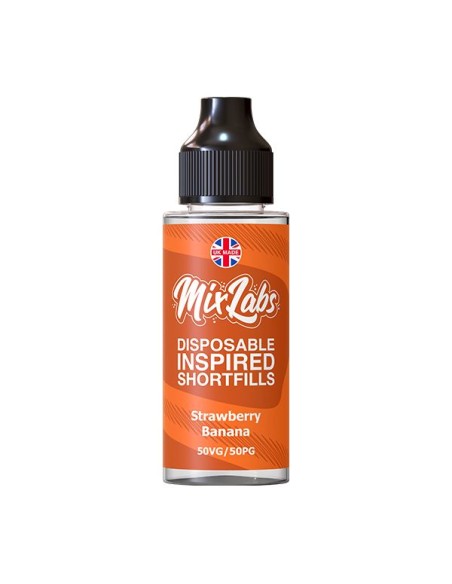 Mix Labs - Strawberry & Banana - 100ml Shortfill