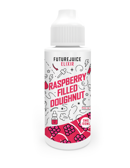Future Juice Elixirs - Raspberry Filled Doughnut 100ml Shortfill