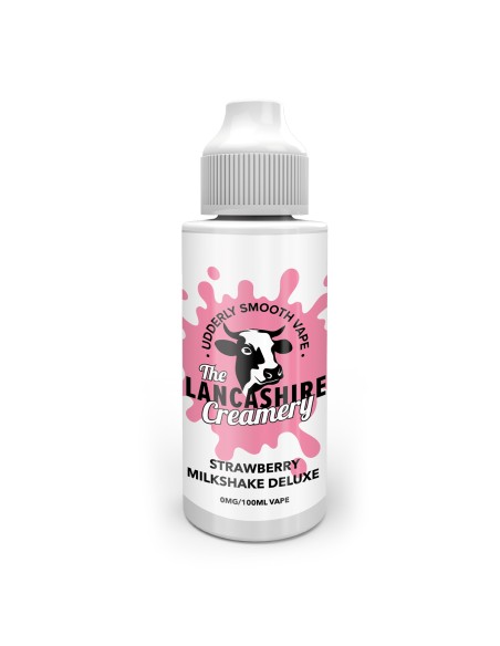 The Lancashire Creamery - Strawberry Milkshake Deluxe 100ml Shortfill