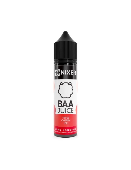Nixer X Baa Juice Triple Cherry Ice - 30ml Longfill