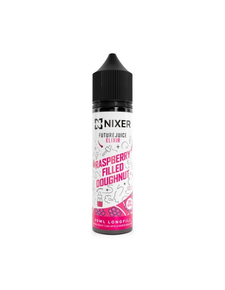 Nixer X Future Elixir Raspberry Filled Doughnut - 30ml Longfill