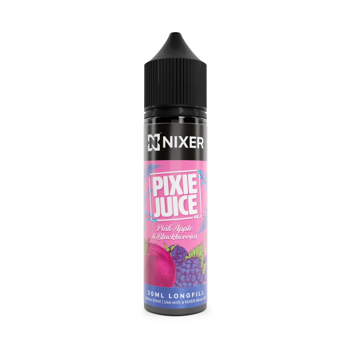 Nixer X Pixie Juice Pink Apple & Blackberries -...