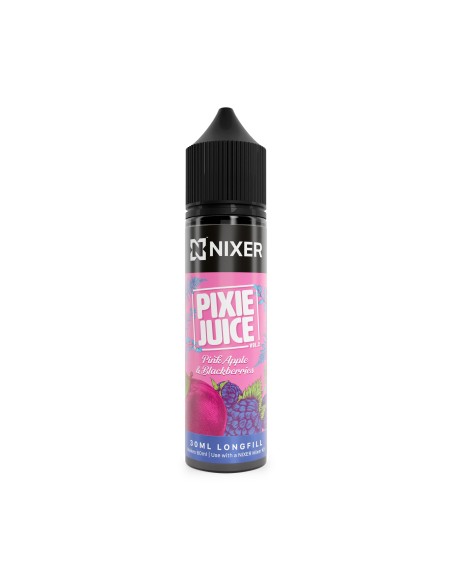 Nixer X Pixie Juice Pink Apple & Blackberries - 30ml Longfill