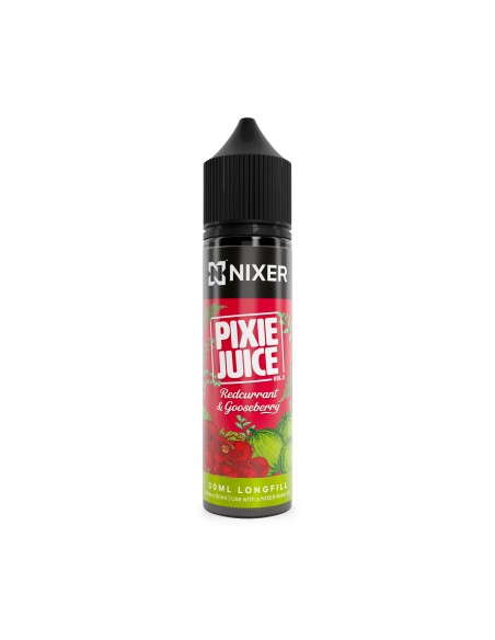 Nixer X Pixie Juice Redcurrant & Gooseberry - 30ml Longfill