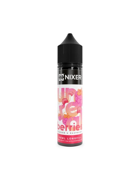 Nixer X Unreal Berries Rhubarb & Raspberry - 30ml Longfill