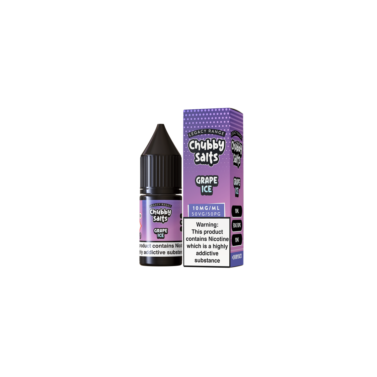 Chubby Salts Legacy Range - Grape Ice Ice 10mg