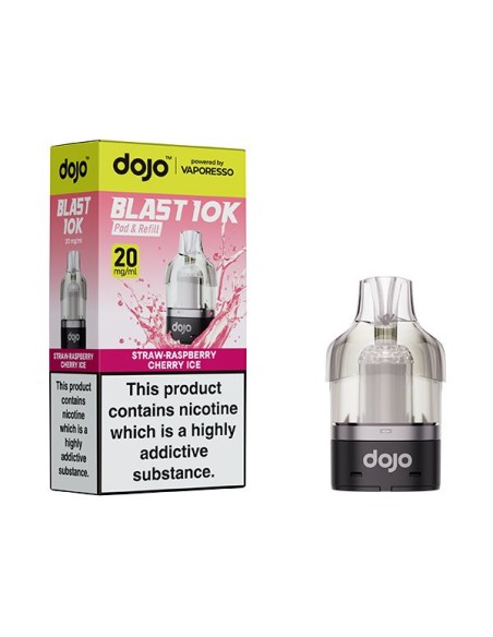 Vaporesso Dojo Blast 10K Prefilled Pod - Strawberry Cherry Raspberry Ice 20mg