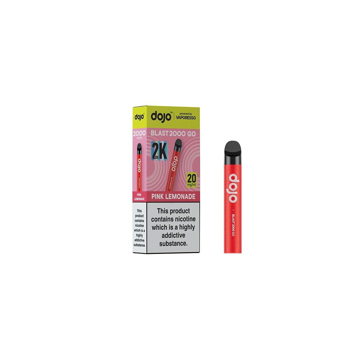 Vaporesso Dojo Blast 2000 Go - Pink Lemonade 20mg