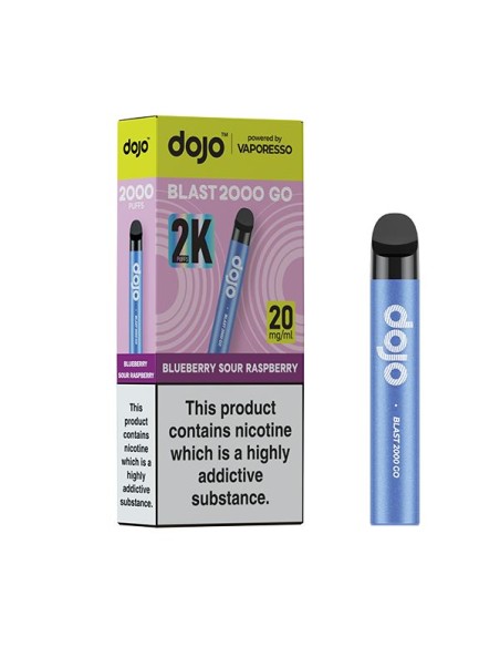 Vaporesso Dojo Blast 2000 Go - Blue Sour Raspberry 20mg