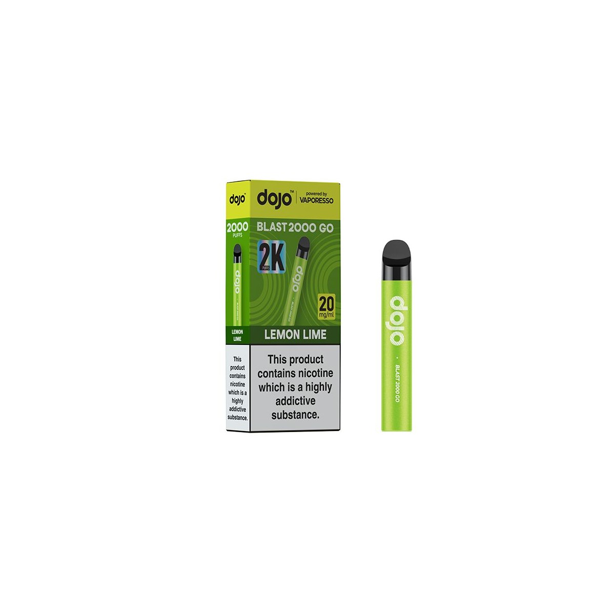 Vaporesso Dojo Blast 2000 Go - Lemon & Lime 20mg