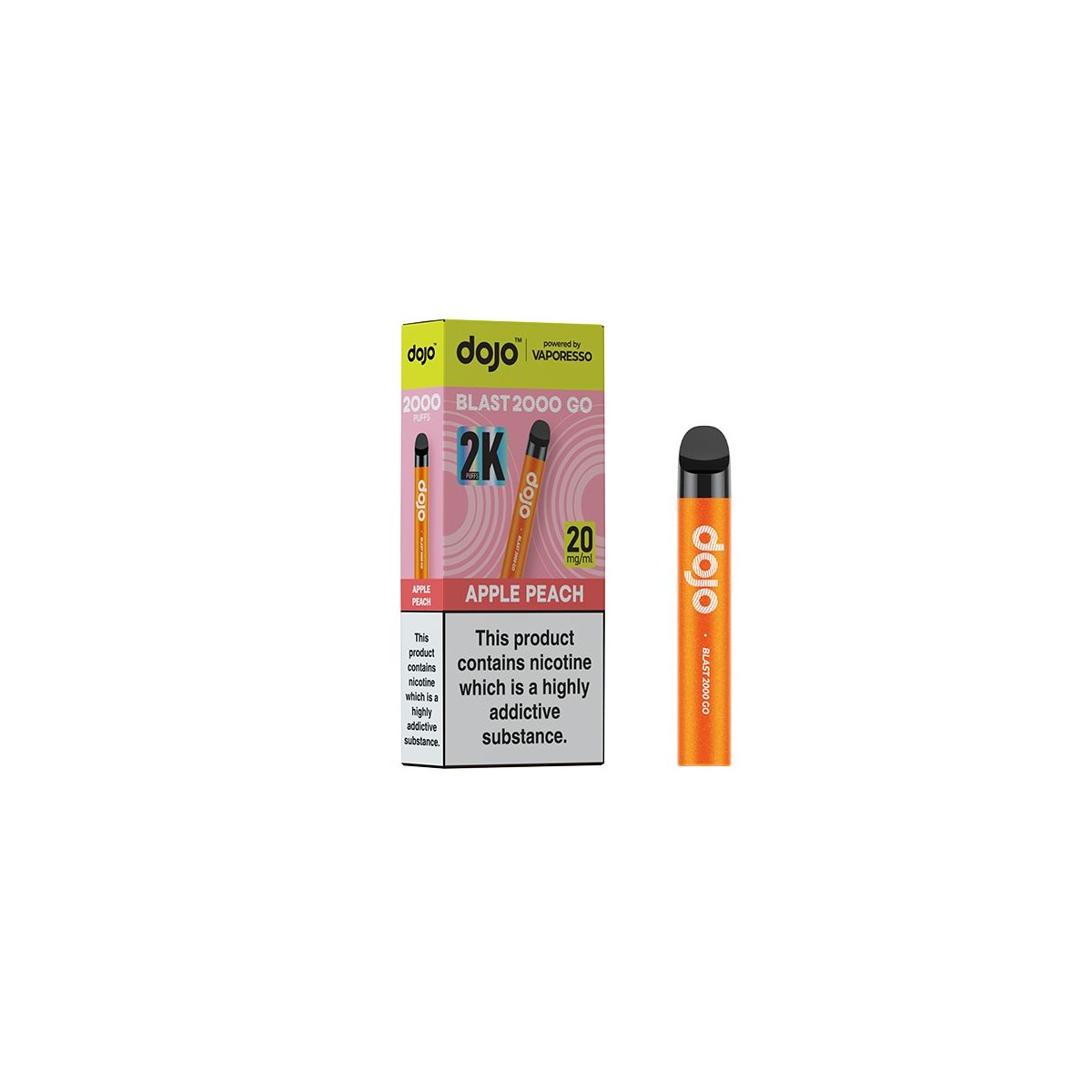Vaporesso Dojo Blast 2000 Go - Apple Peach 20mg