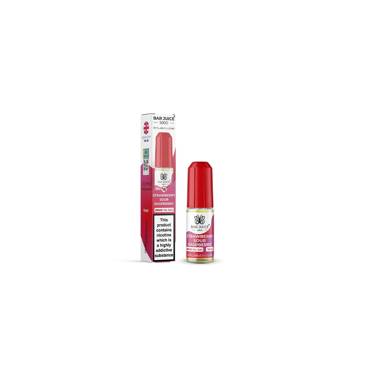Bar Juice - Strawberry Sour Raspberry 20mg Nic...