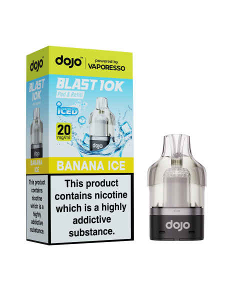 Vaporesso Dojo Blast 10K Prefilled Pod - Banana Ice 20mg