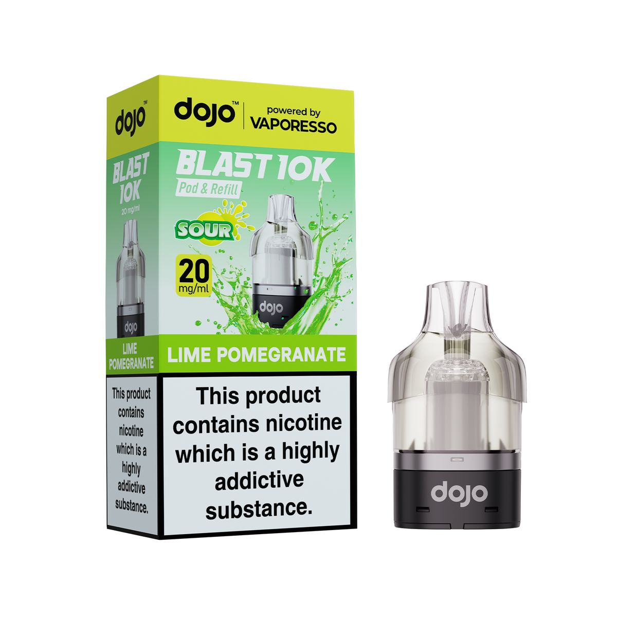 Vaporesso Dojo Blast 10K Prefilled Pod - Lime...