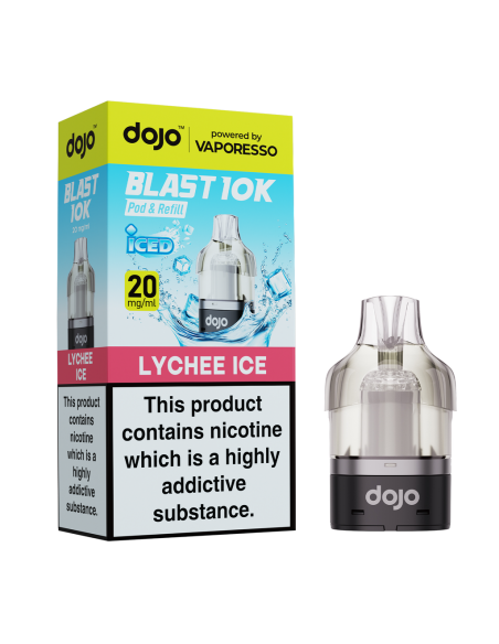 Vaporesso Dojo Blast 10K Prefilled Pod - Lychee Ice 20mg
