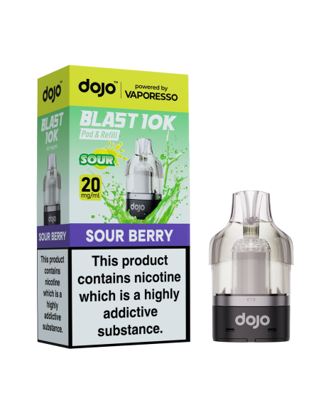 Vaporesso Dojo Blast 10K Prefilled Pod - Sour Berry 20mg