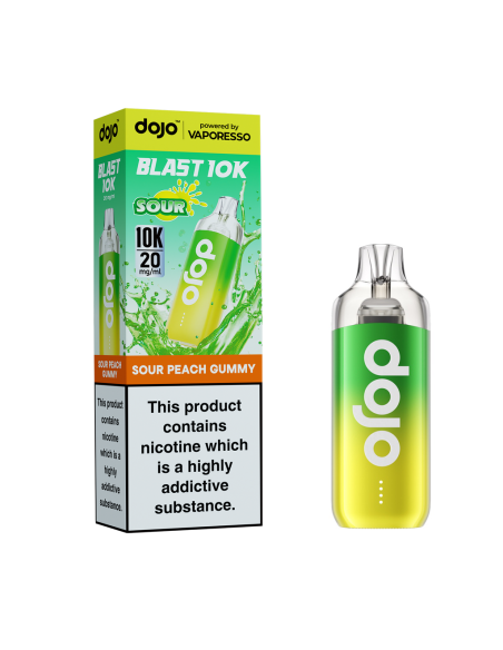 Vaporesso Dojo Blast 10K Prefilled Kit - Sour Peach Gummy 20mg