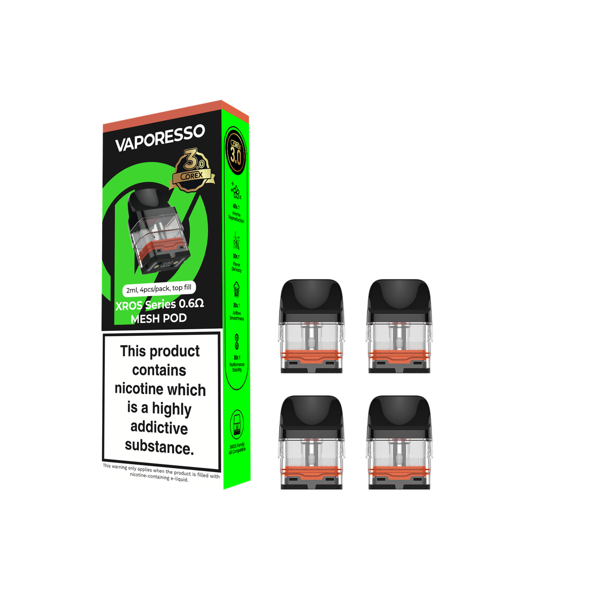 Vaporesso - Xros Corex 3.0 Pods - 0.6