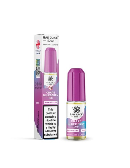 Bar Juice - Grape Blueberry Ice 10mg Nic Salt