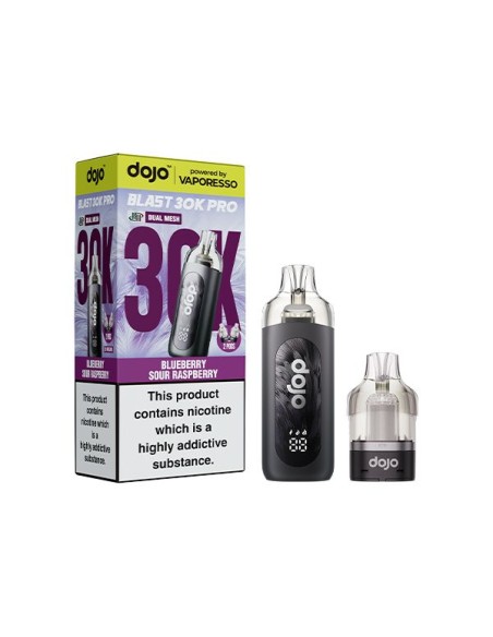 Vaporesso Dojo Blast 30k Pro Prefilled Kit / Blueberry Sour Raspberry / 20mg