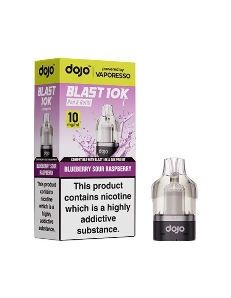 Vaporesso Dojo Blast 10K Prefilled Pod - Blueberry Sour Raspberry 10mg