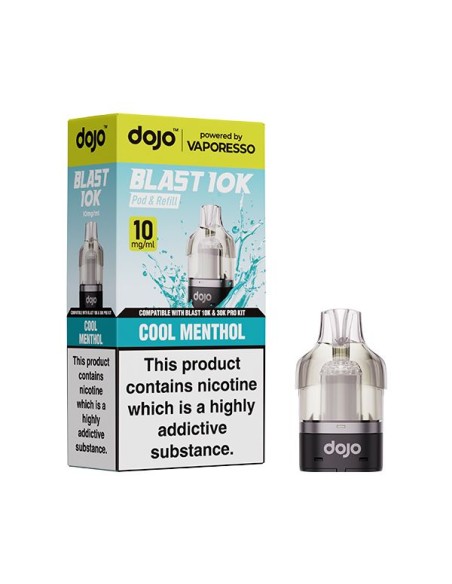 Vaporesso Dojo Blast 10K Prefilled Pod - Cool Menthol 10mg