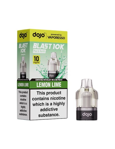 Vaporesso Dojo Blast 10K Prefilled Pod - Lemon lime 10mg