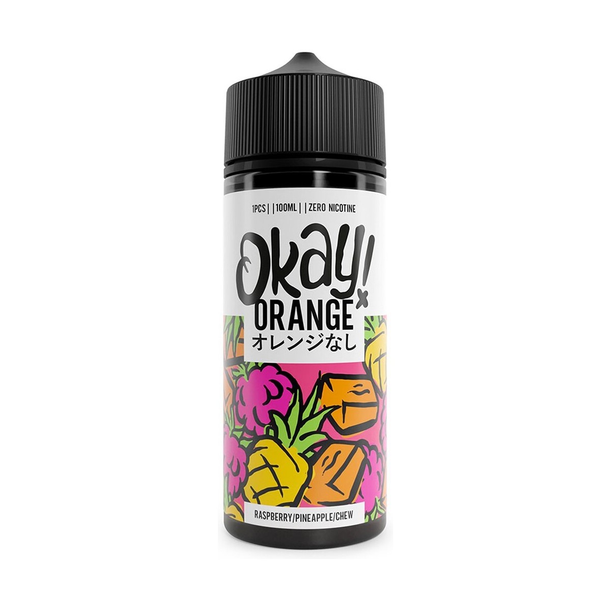 Okay Orange - Raspberry, Pineapple Chew - 100ml...