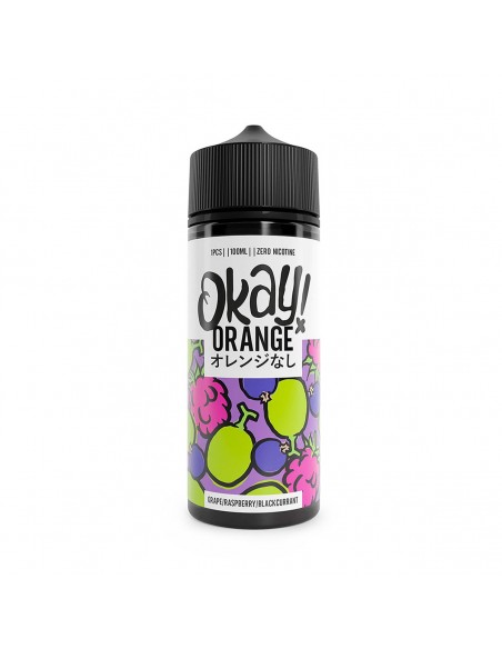 Okay Orange - Grape, Raspberry and Blackcurrant 100 Shortfill