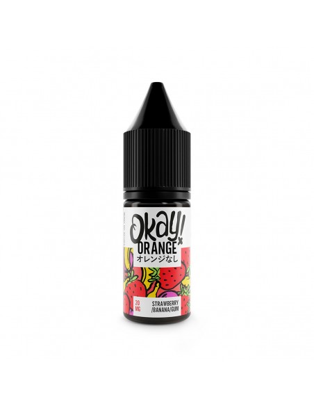 Okay Orange - Strawberry, Banana, Bubblegum - 10mg Nic Salt