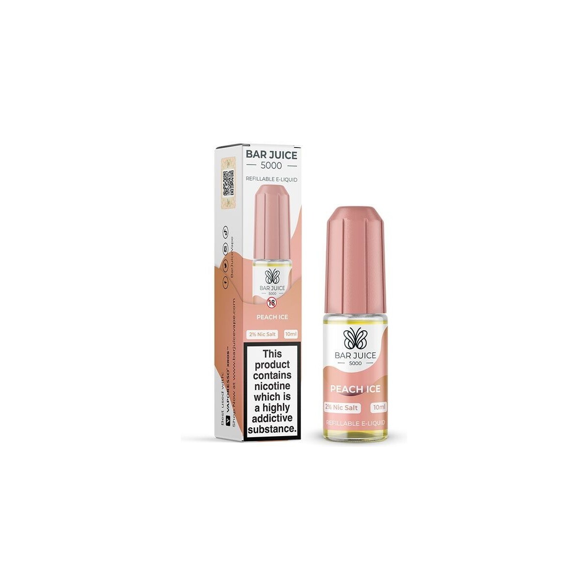 Bar Juice - Peach Ice 20mg Nic Salt