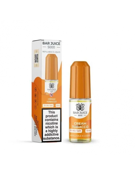 Bar Juice - Cream Tobacco 10mg Nic Salt